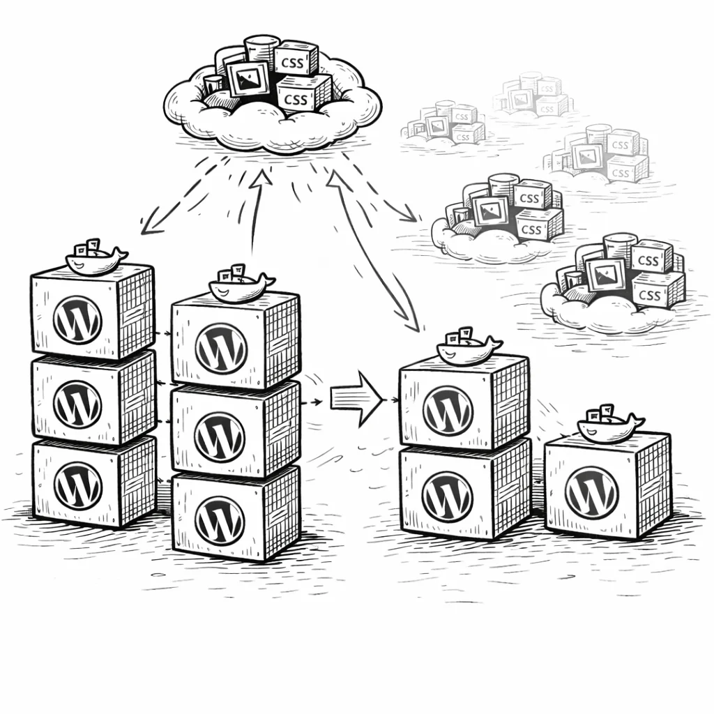 Multiple WordPress servers sharing the same cloud storage bucket