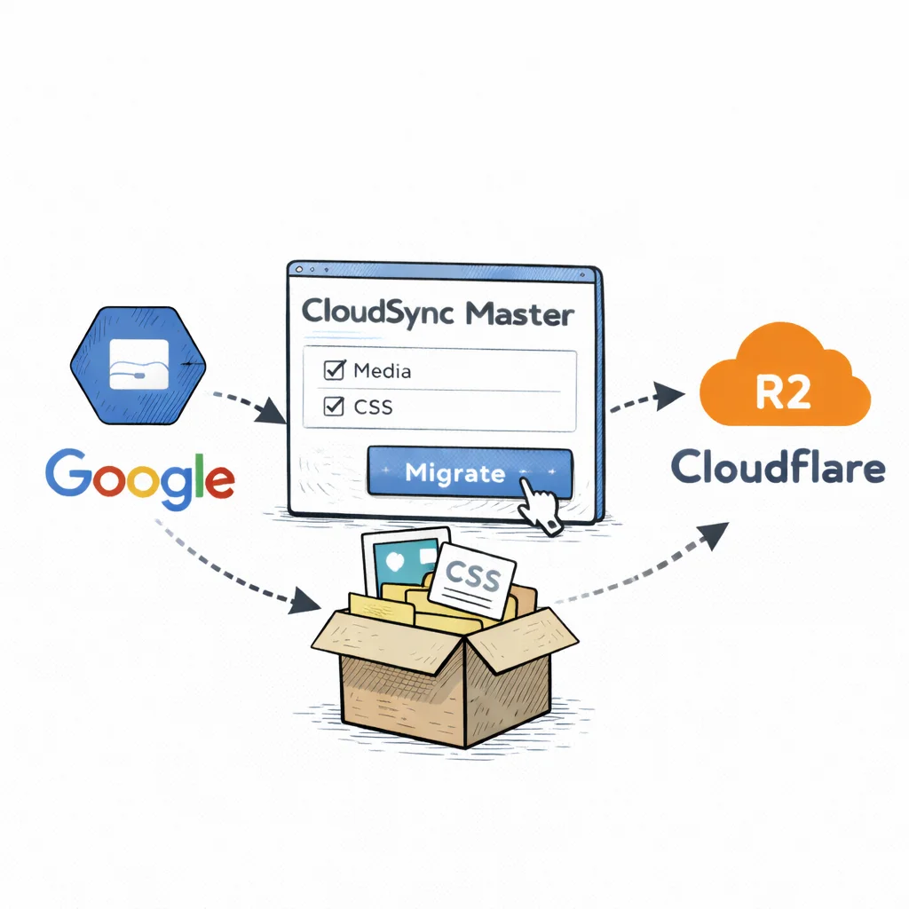 Cross-provider migration: Google Cloud Storage to Cloudflare R2 via CloudSync Master